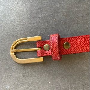 Accessories by Pearl vintage red leather belt